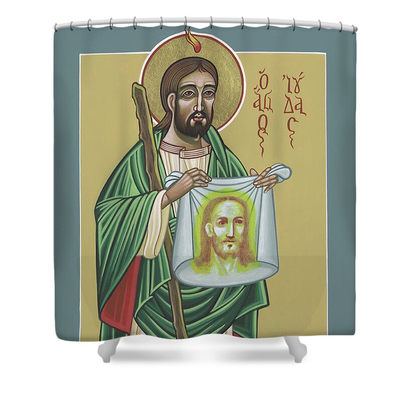 St Jude Patron Of The Impossible Shower Curtain featuring the painting St Jude Patron of the Impossible 287 by William Hart McNichols