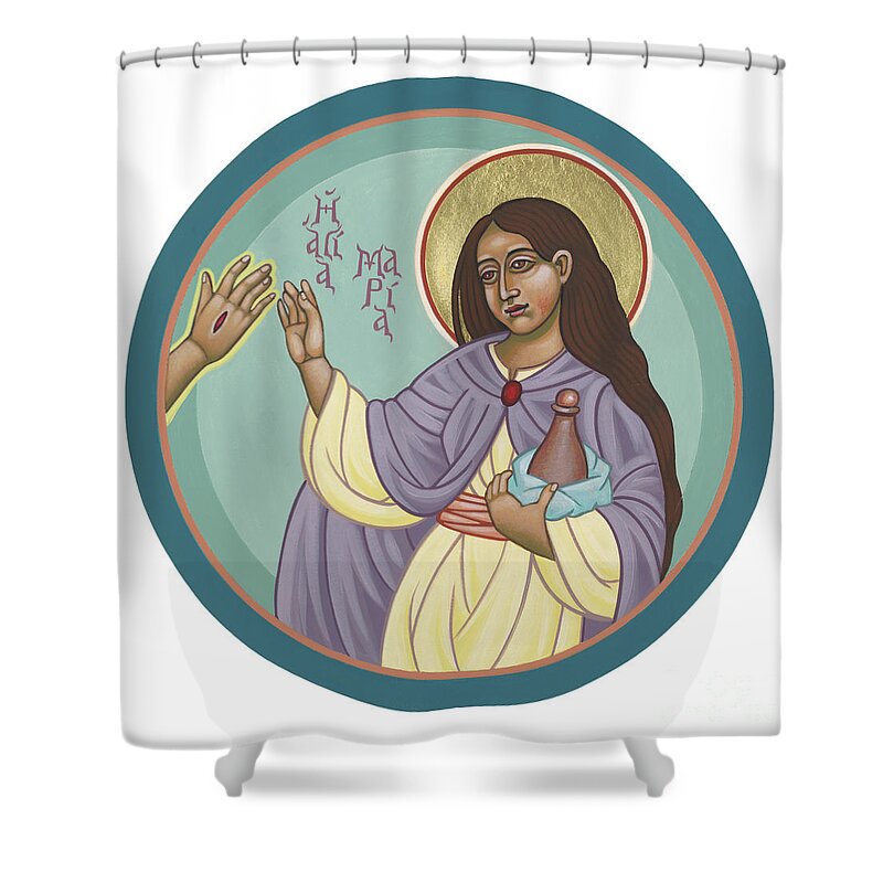 St Mary Magdalen : “rabboni” (john 20:16) Shower Curtain featuring the painting St Mary Magdalen Rabboni - John 20 16 by William Hart McNichols