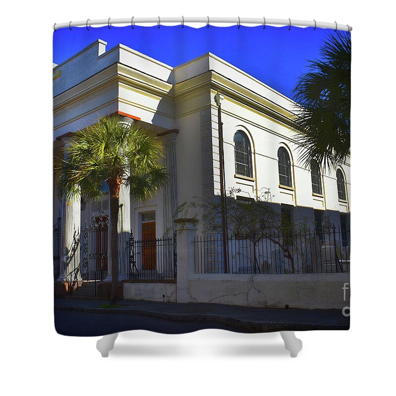 Scenic Tours Shower Curtain featuring the photograph St. Marys Roman Catholic, Charleston by Skip Willits