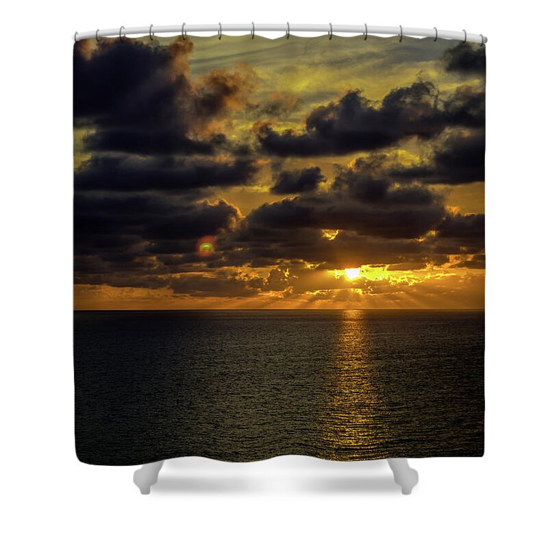 Sunset Shower Curtain featuring the photograph St. Pete Sunset by Susie Weaver