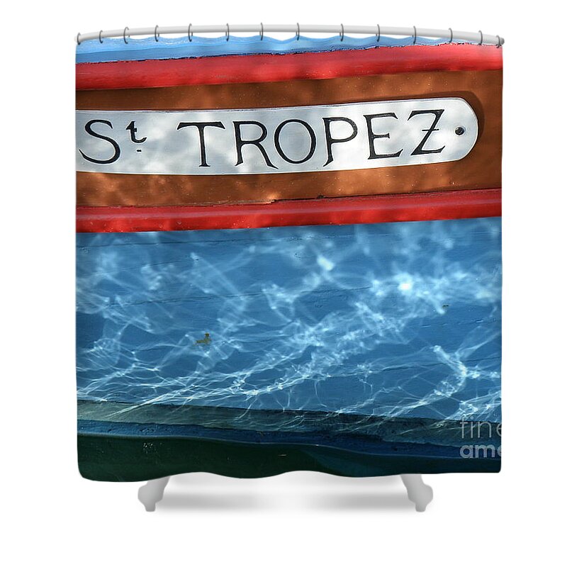 Boat Shower Curtain featuring the photograph St. Tropez by Lainie Wrightson