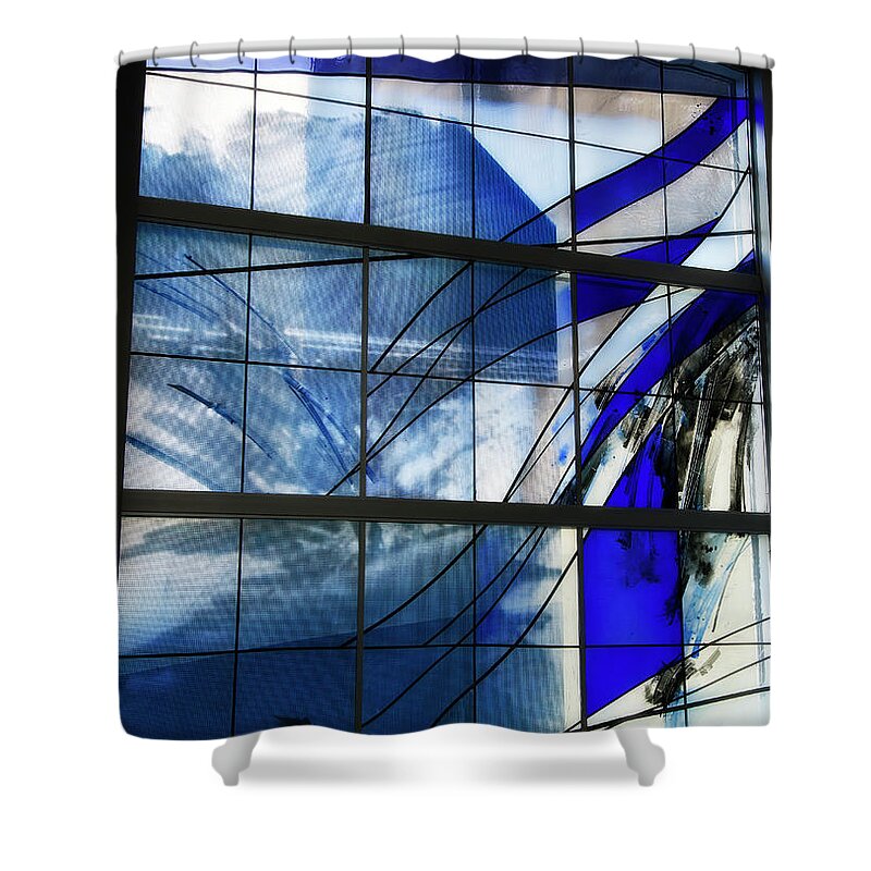 Stain Shower Curtain featuring the photograph Stained Glass by Jill Lang