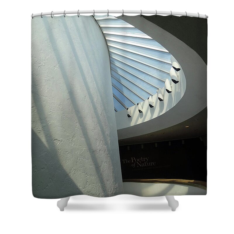 Abstract Shower Curtain featuring the photograph Stairway Abstract by Lyric Lucas