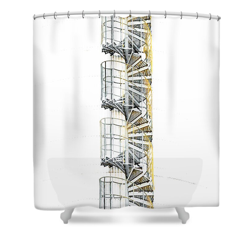 Stairway To Heaven Shower Curtain featuring the photograph Stairway to heaven by Torbjorn Swenelius