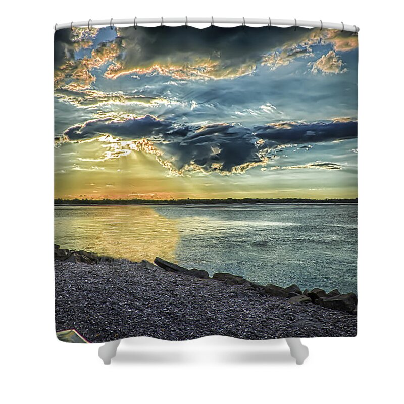 St. Augustine Shower Curtain featuring the photograph Stallion Sunset by Joseph Desiderio