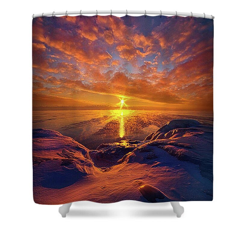 Clouds Shower Curtain featuring the photograph Standing Stilled by Phil Koch