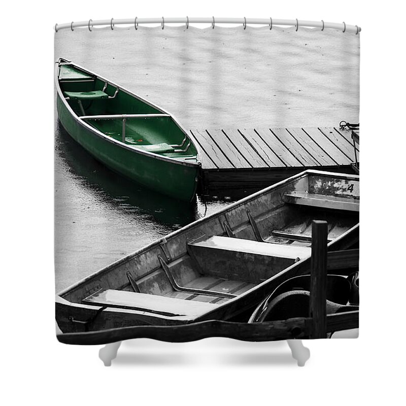 Boat Shower Curtain featuring the photograph Standout by Betty LaRue