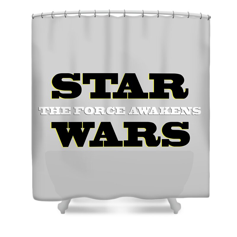 Star Wars Shower Curtain featuring the digital art STAR WARS Tshirt and More by Beverly Guilliams