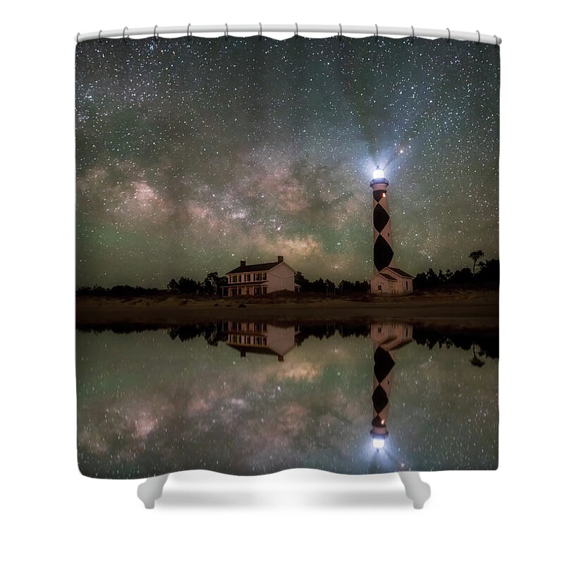 Starry Night Shower Curtain featuring the photograph Starry Reflections by Russell Pugh