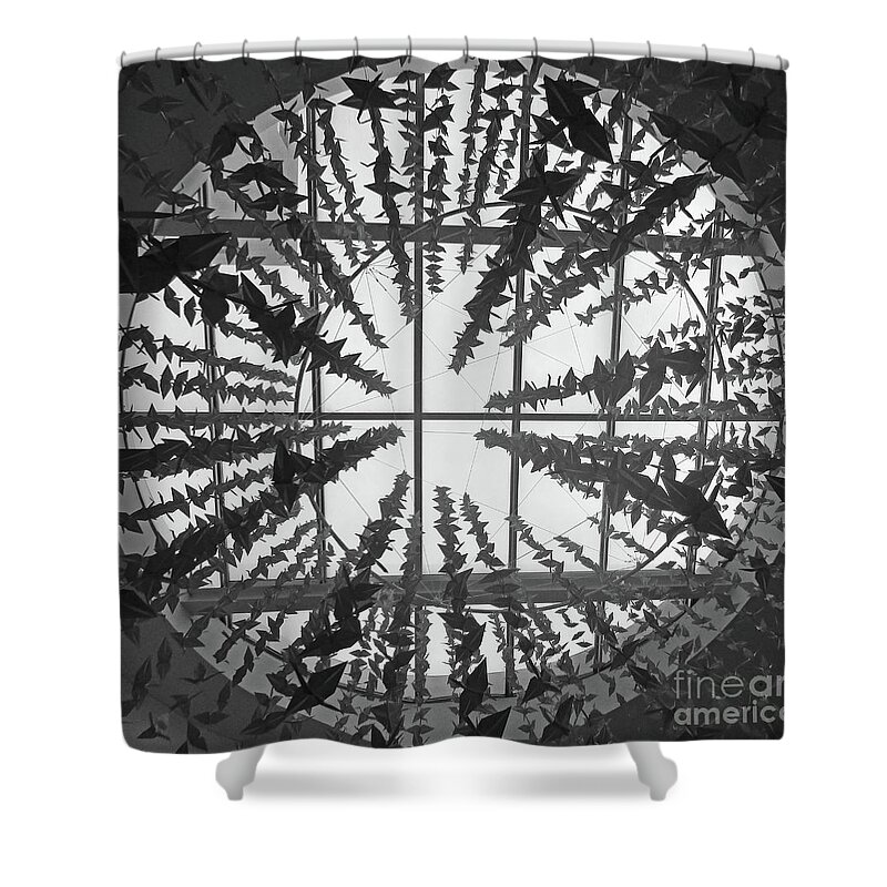 Boston Shower Curtain featuring the photograph Stata Sculpture 3 by Randall Weidner