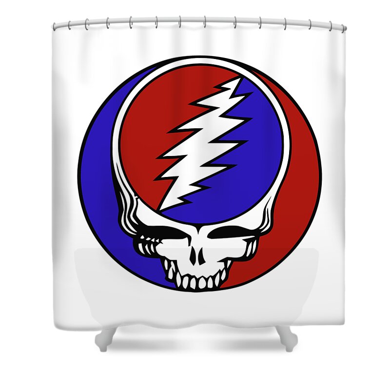 Steal Your Face Shower Curtain featuring the digital art Steal Your Face by Gd