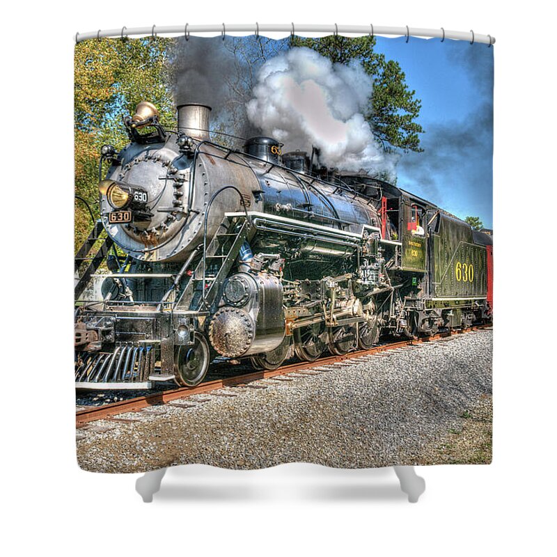 #630 Tva Cloudland Studio Shower Curtain featuring the photograph Steaming by Norman Peay