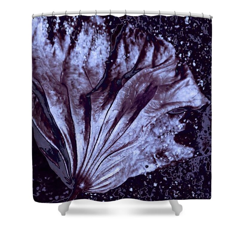 Sepia Abstract Shower Curtain featuring the photograph Steel Blossom by Andrea Lazar