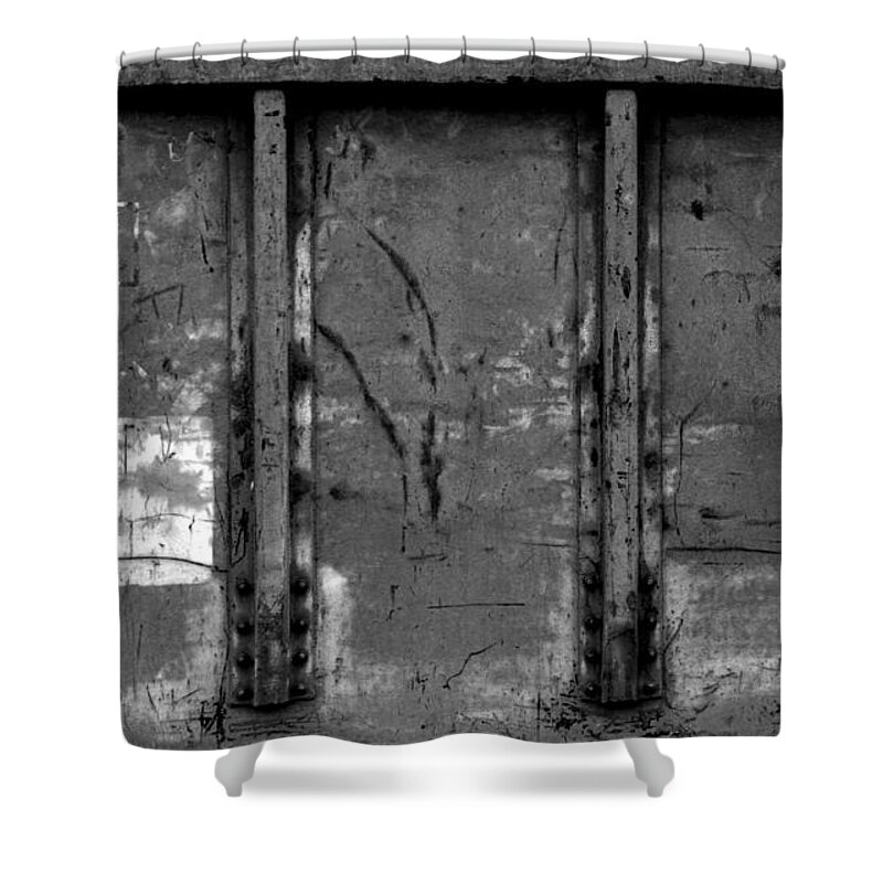 Steel Plated Shower Curtain featuring the photograph Steel Plated by Edward Smith