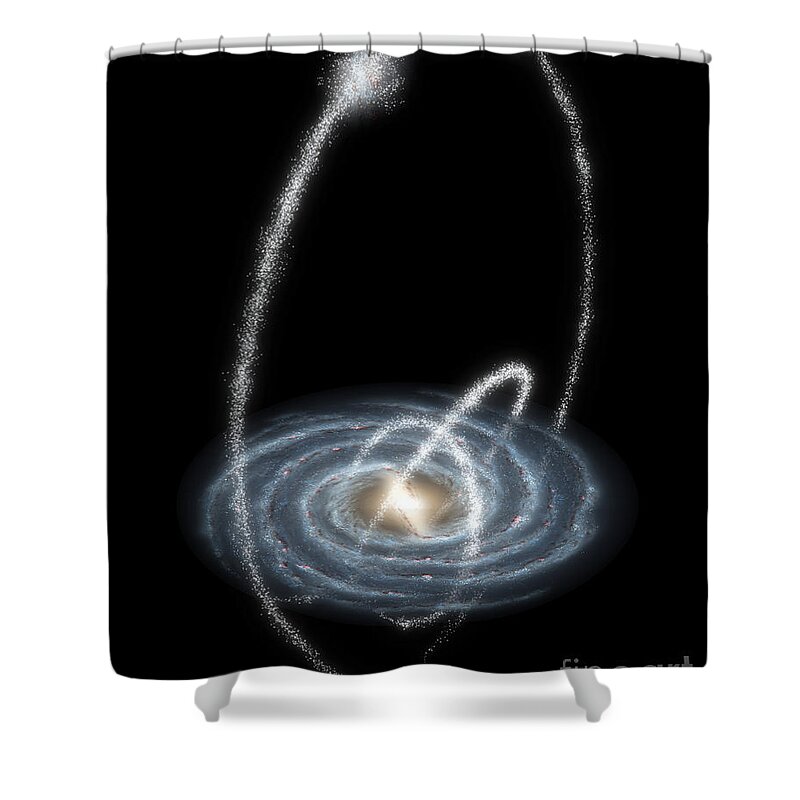 Science Shower Curtain featuring the photograph Stellar Streams Over The Milky Way by Science Source