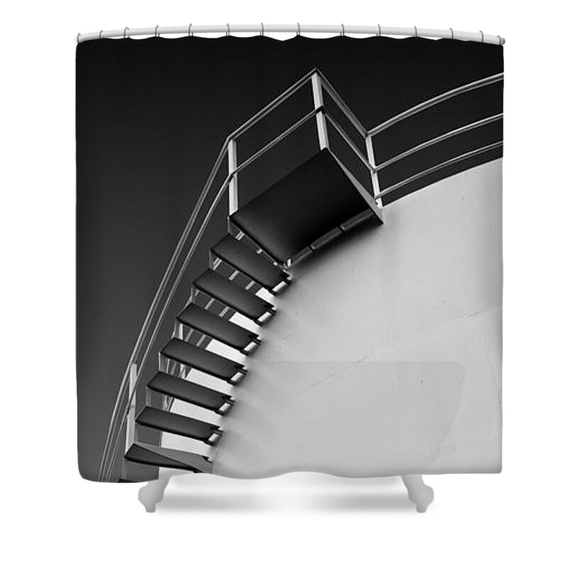 Steps Shower Curtain featuring the photograph Stepping Up by Joe Bonita