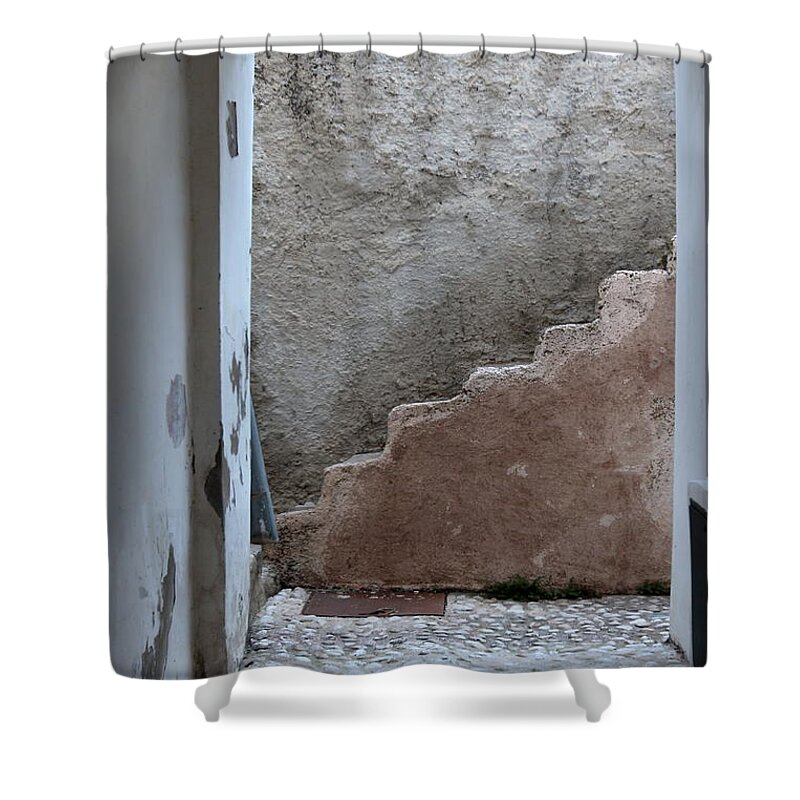 Steps Shower Curtain featuring the photograph Steps to the past by Howard Ferrier