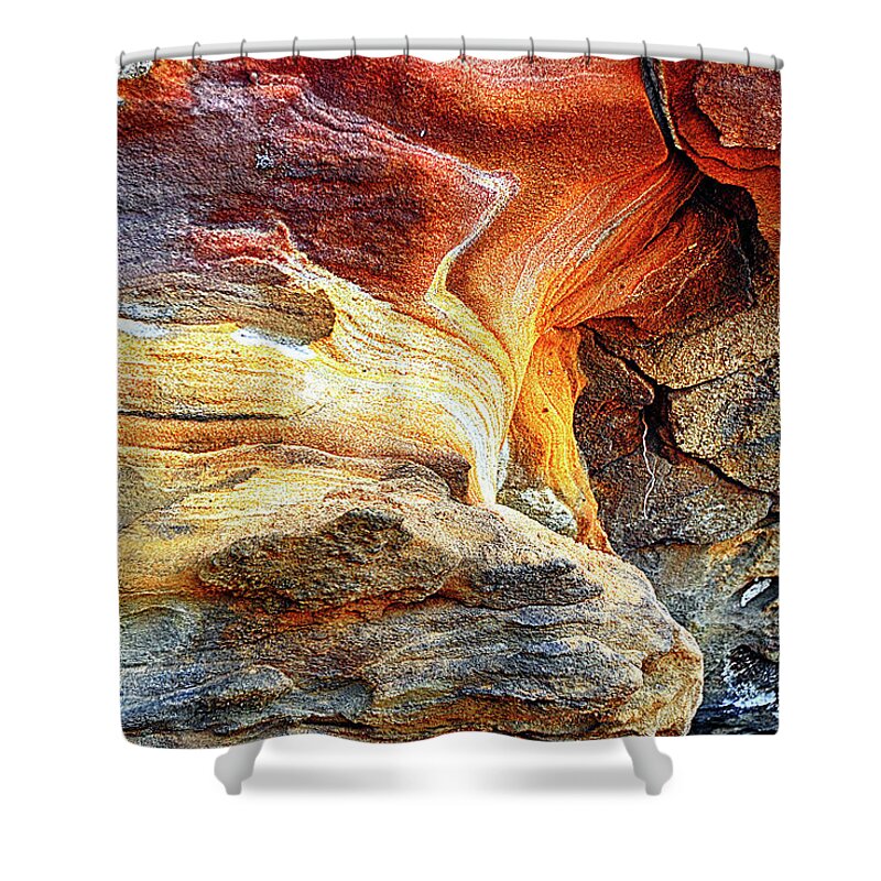 Stone Shower Curtain featuring the photograph Stone abstract III by Andrei SKY