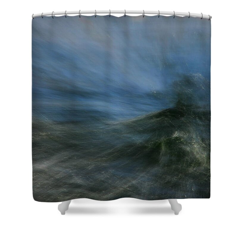 Water Shower Curtain featuring the photograph Storm At Sea by Donna Blackhall