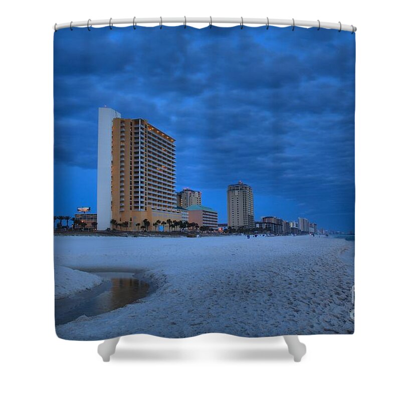 Panama City Shower Curtain featuring the photograph Storm Clouds Over Panama City by Adam Jewell
