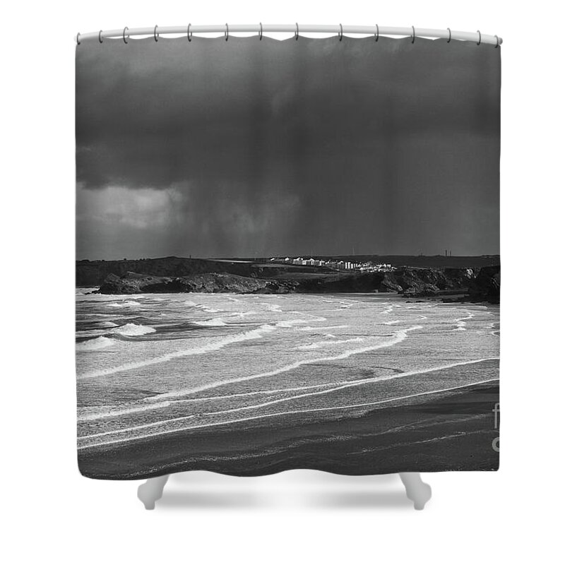Storm Shower Curtain featuring the photograph Storm over the Bay by Nicholas Burningham