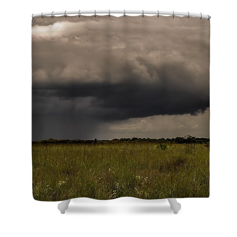 Everglades Shower Curtain featuring the photograph Storm Over the Everglades-3 by Rudy Umans