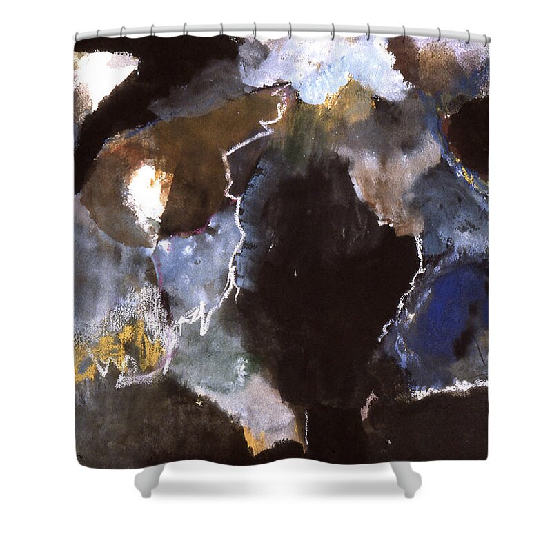 Painting Shower Curtain featuring the painting Stormy Dreams by Richard Baron