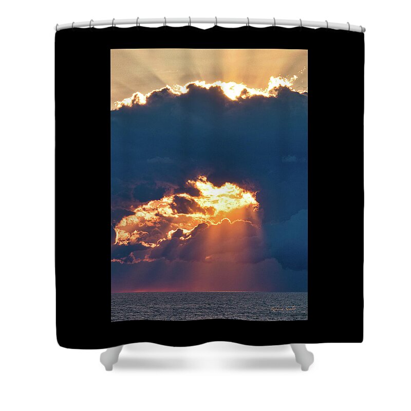 Sunset Shower Curtain featuring the photograph Stormy Sunset by Rebecca Samler