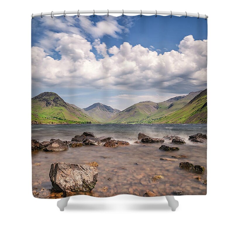 Lake District Shower Curtain featuring the photograph Stormy Waters by Framing Places