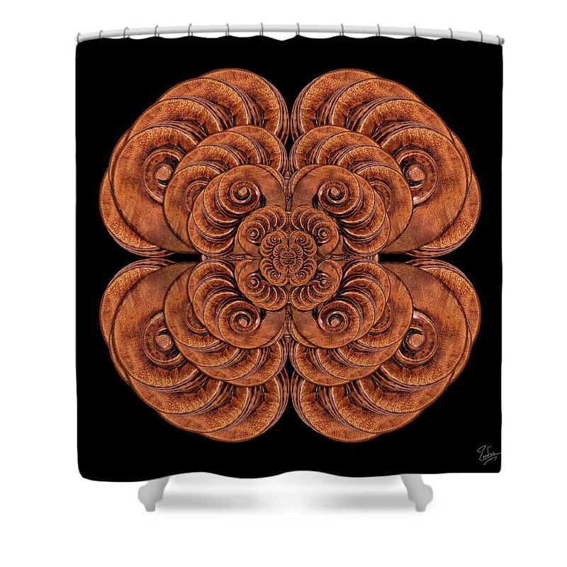 Stradivarius Shower Curtain featuring the photograph Stradivarius Scroll Construction by Endre Balogh
