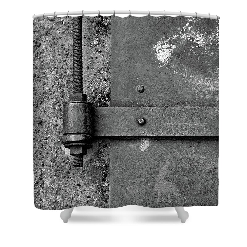 Straight Metal Shower Curtain featuring the photograph Straight Metal by Karol Livote