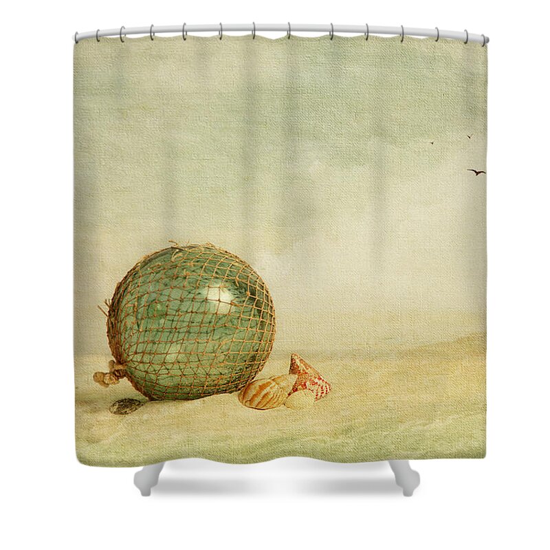 Sea Shower Curtain featuring the photograph Stranded On A Sand Bar by Theresa Tahara