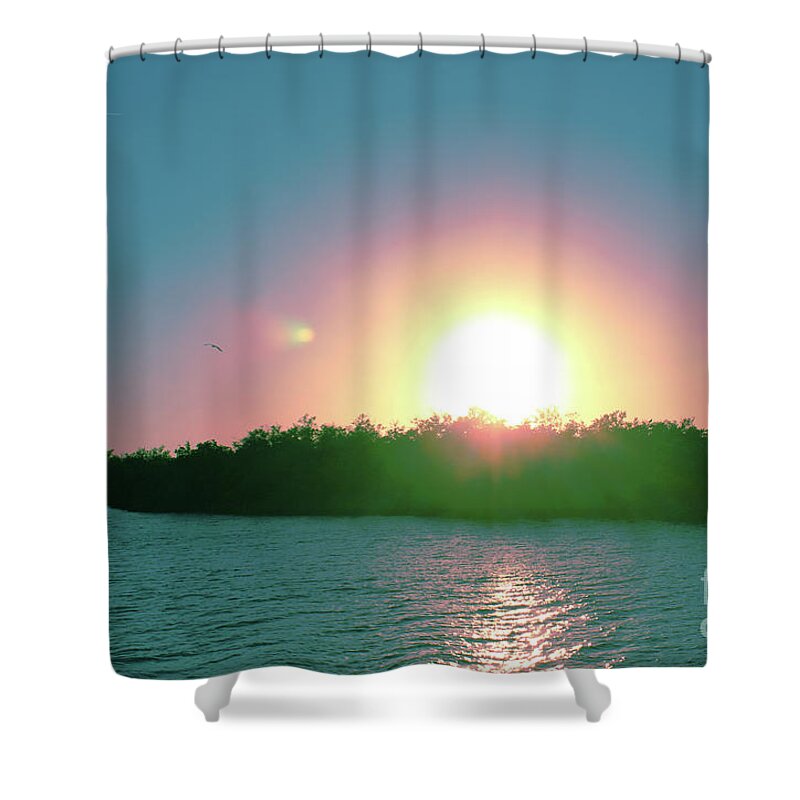 2012 Shower Curtain featuring the photograph Strange Light #3 by Megan Dirsa-DuBois