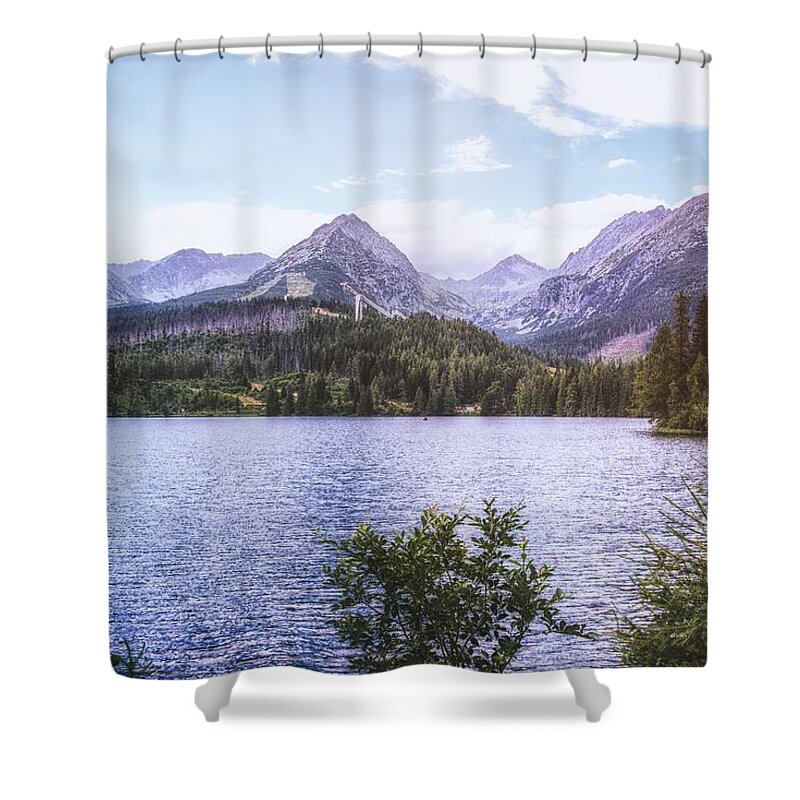 High Tatras Shower Curtain featuring the photograph Strbske Pleso High Tatras Slovakia by Jaroslav Buna