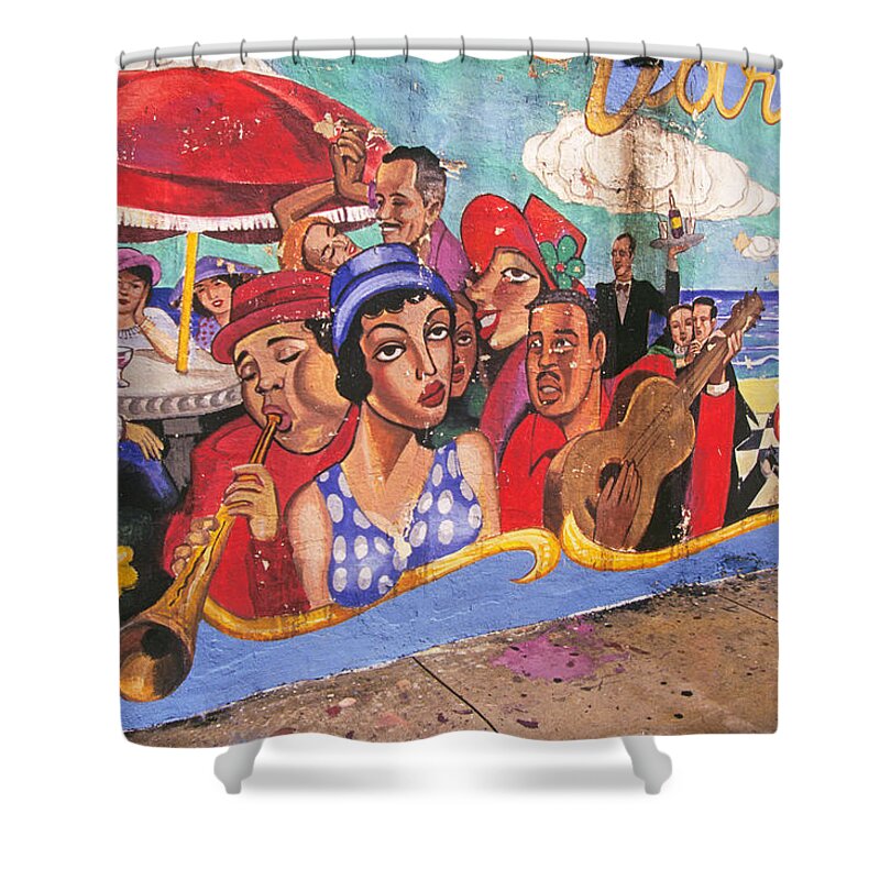 Miami Shower Curtain featuring the photograph Street Art, Little Havana, Florida by Buddy Mays