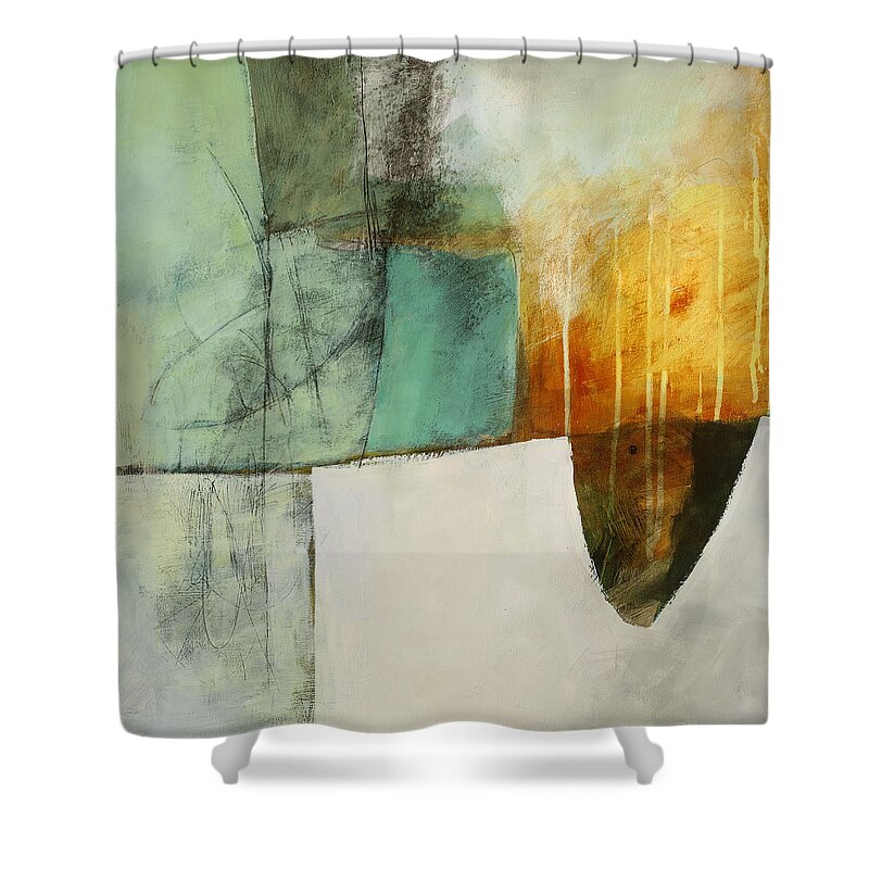  Jane Davies Shower Curtain featuring the painting Submerge #2 by Jane Davies