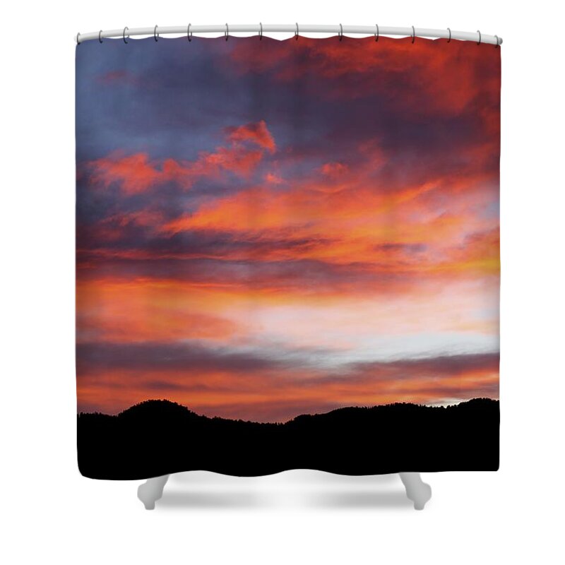 Colorado Shower Curtain featuring the photograph Subtle Fire by Kristin Davidson