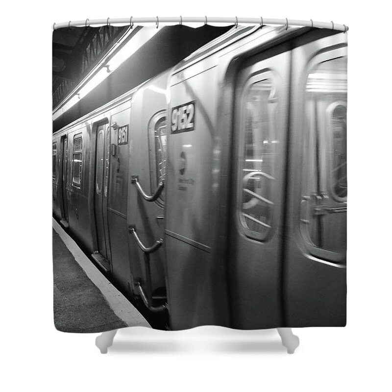 Nyc Subway Shower Curtain featuring the photograph Subway by Aparna Tandon
