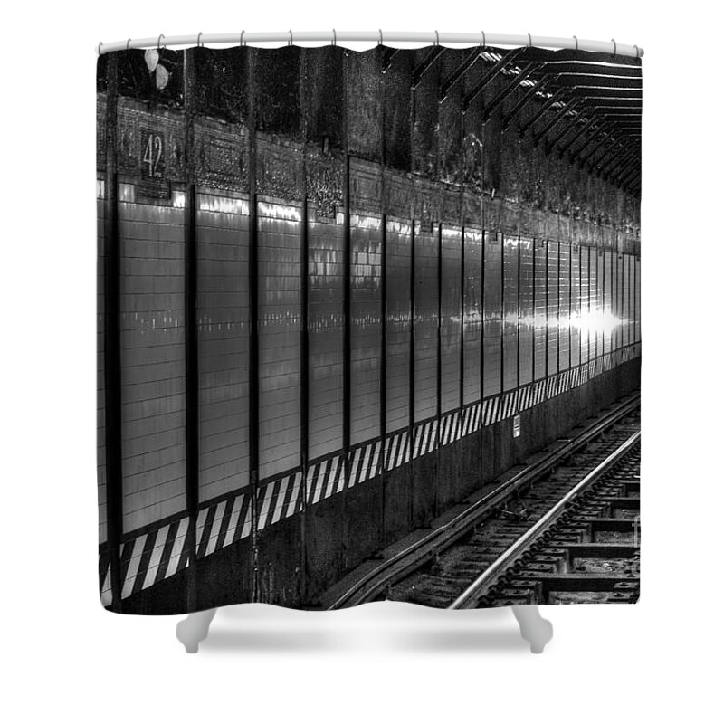 New York City Shower Curtain featuring the photograph Subway by Steve Brown