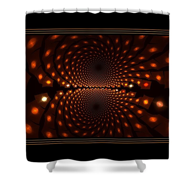  Shower Curtain featuring the digital art Sum of the Parts Framed by Doug Morgan