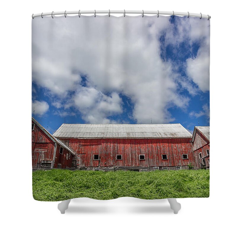 Barn Shower Curtain featuring the photograph Summer Barn by Tim Kirchoff