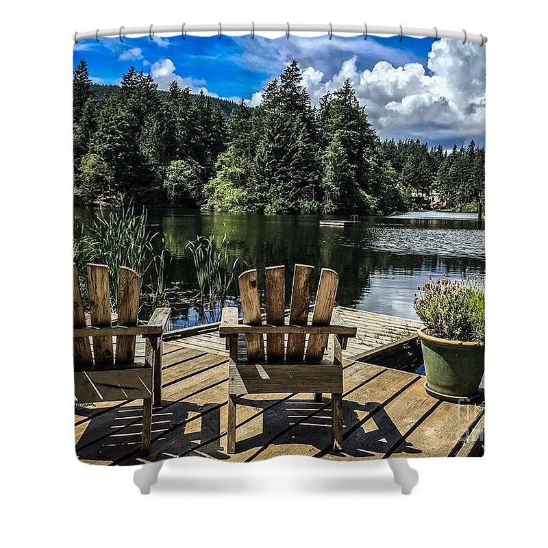 Orcas Island Shower Curtain featuring the photograph Summer by Eagle Lake by William Wyckoff
