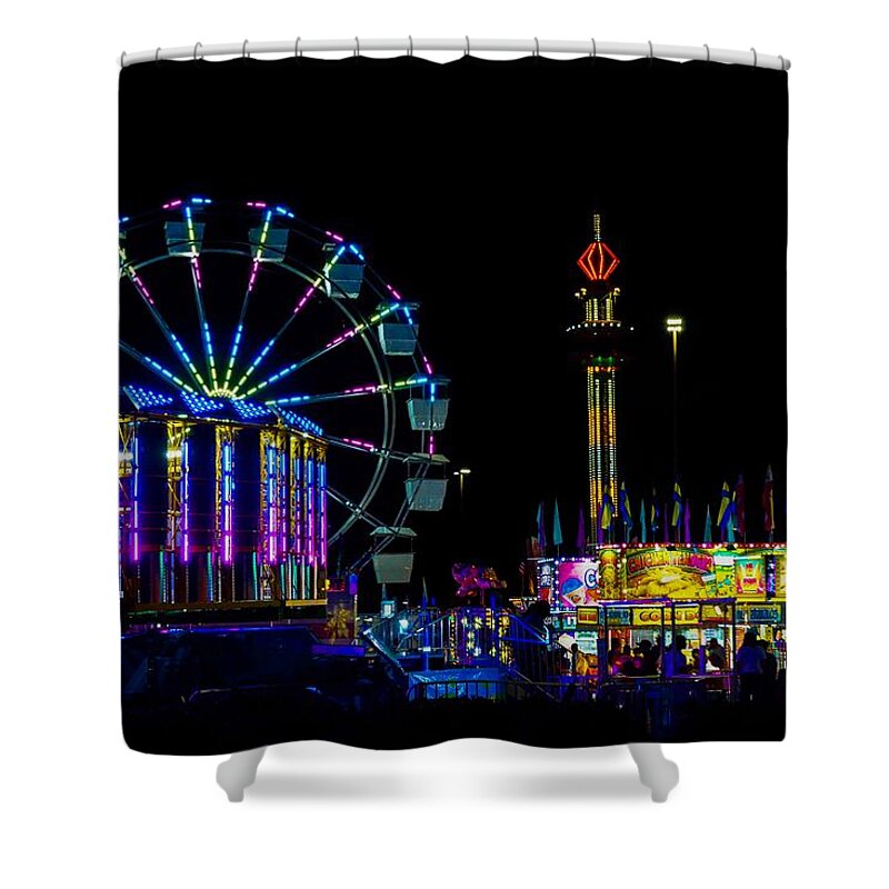  Shower Curtain featuring the photograph Summer Carnival 8 by Rodney Lee Williams