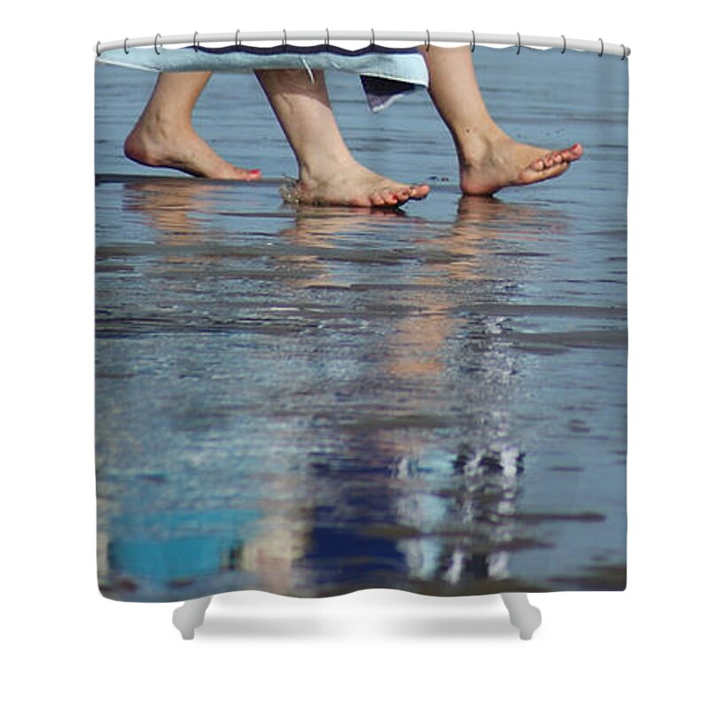 Feet Shower Curtain featuring the photograph Summer Feet  #1 by Margie Avellino