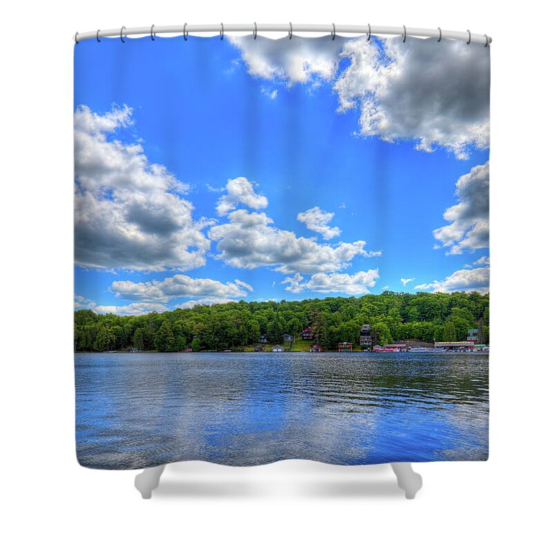 Summer On The Pond Shower Curtain featuring the photograph Summer on the Pond by David Patterson