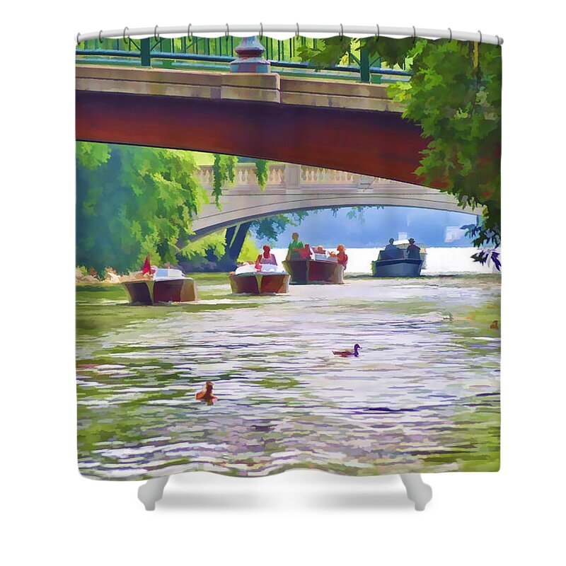 Landscape Shower Curtain featuring the photograph Summer on the Yahara by Rod Melotte