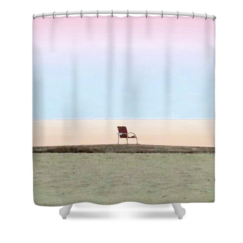 Beach Shower Curtain featuring the digital art Summers End by Kathleen Illes