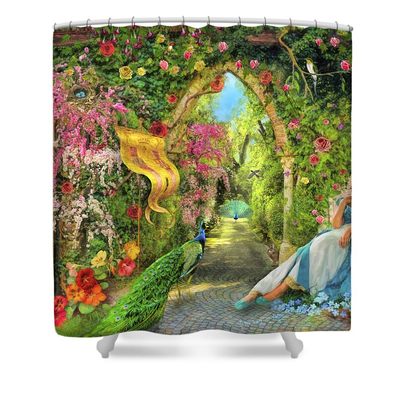 Garden Shower Curtain featuring the photograph Summers Garden by MGL Meiklejohn Graphics Licensing