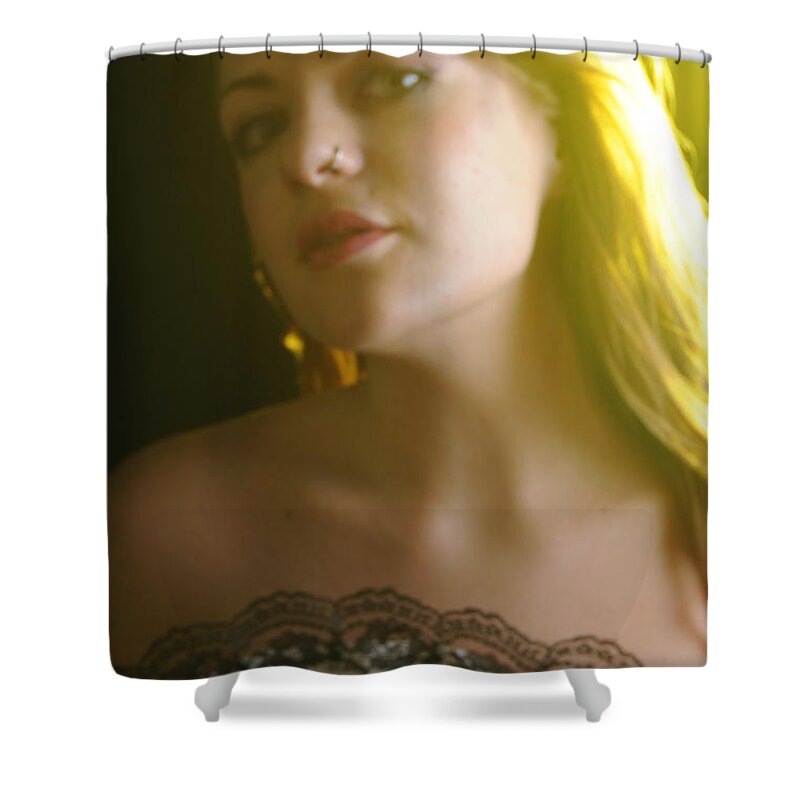 Glamour Photographs Shower Curtain featuring the photograph Summers vision by Robert WK Clark
