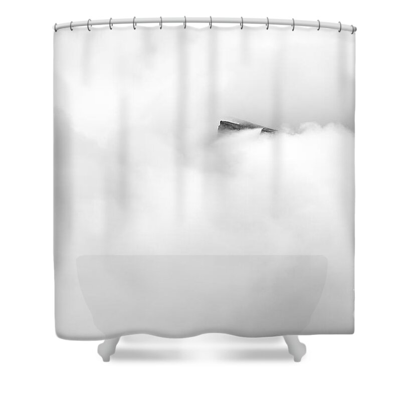  Mountains Shower Curtain featuring the photograph Summit by Doug Gibbons